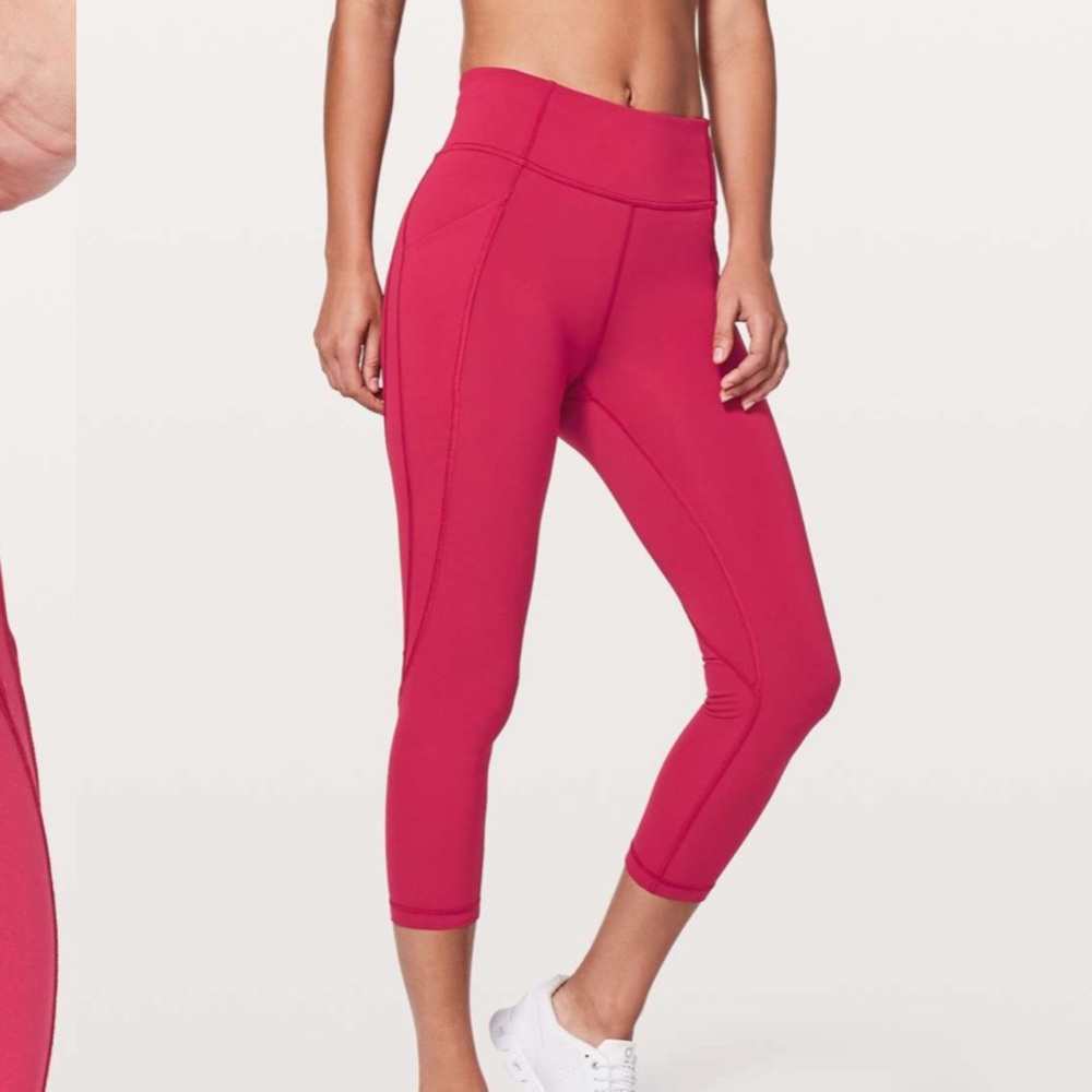 Women's Pink High-Waisted Lululemon Leggings